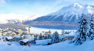Санкт-Мориц - самый респектабельный из горнолыжных курортов Швейцарии